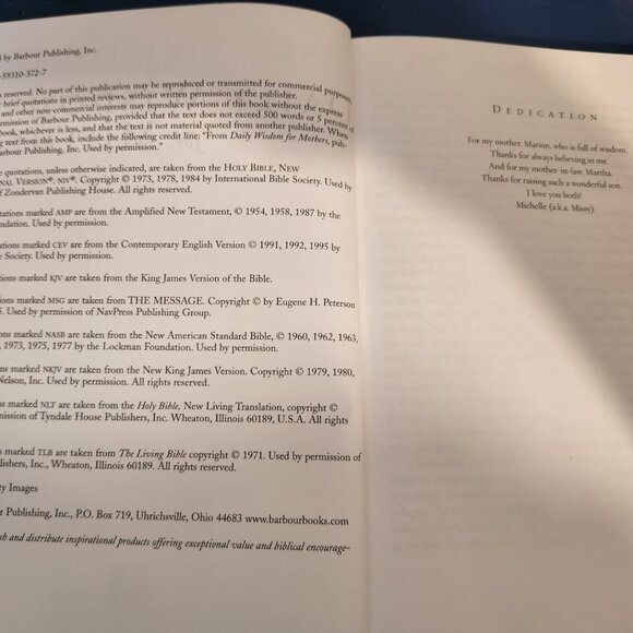 NEW 2004 hardcover daily devotional and journal "Daily Wisdom for Mothers" - Picture 4 of 8